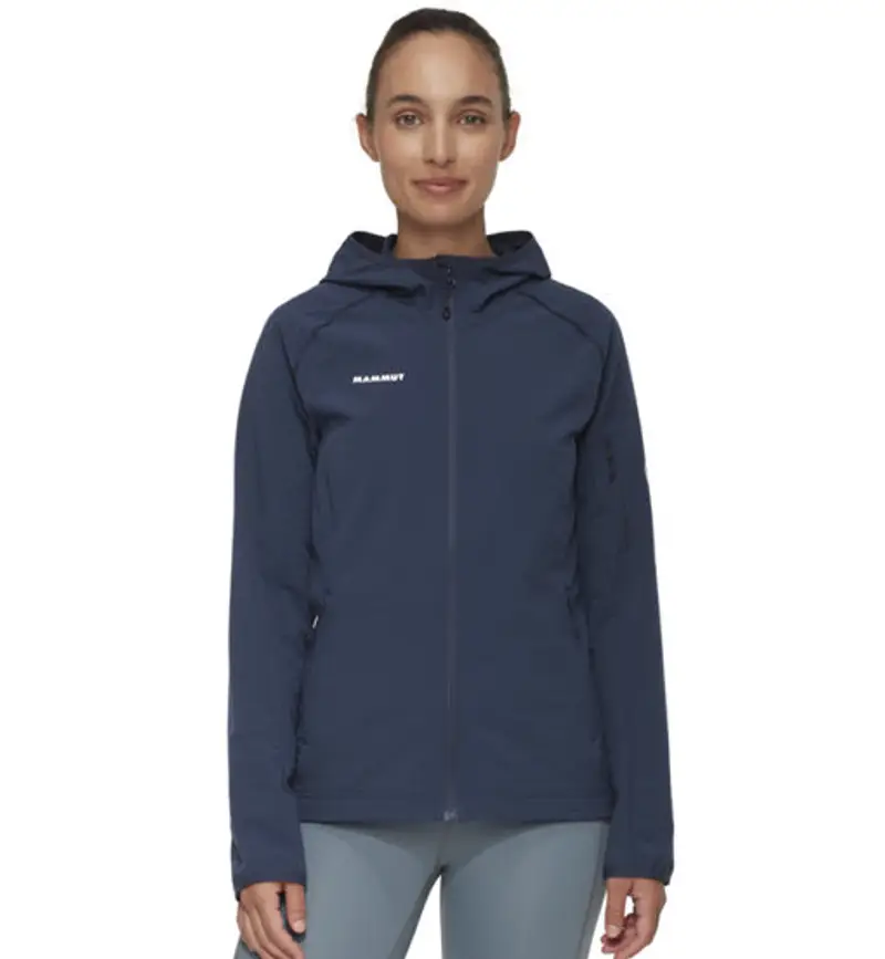 Madris Light ML Hooded - felpa in pile - donna Blue
