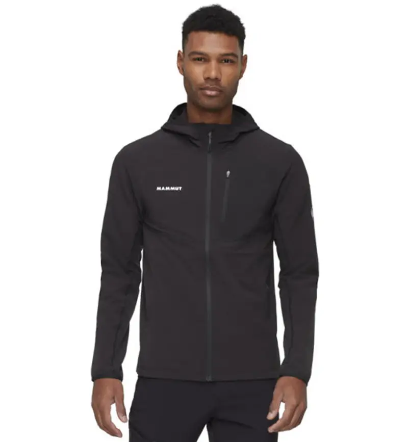 Madris Light ML Hooded - felpa in pile - uomo Black