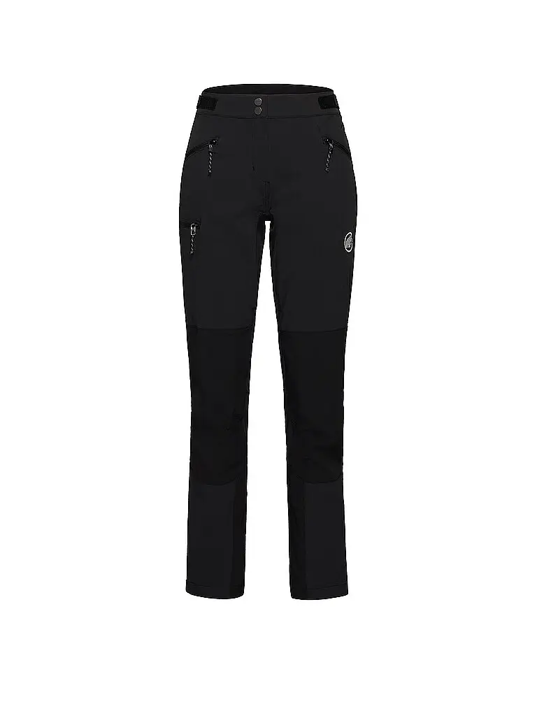 Pantaloni softshell da trekking Courmayeur da donna nero | 34