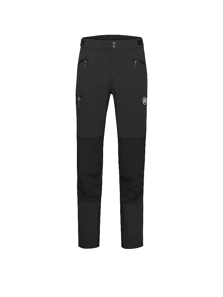 Pantaloni softshell da trekking Courmayeur da uomo nero | 46