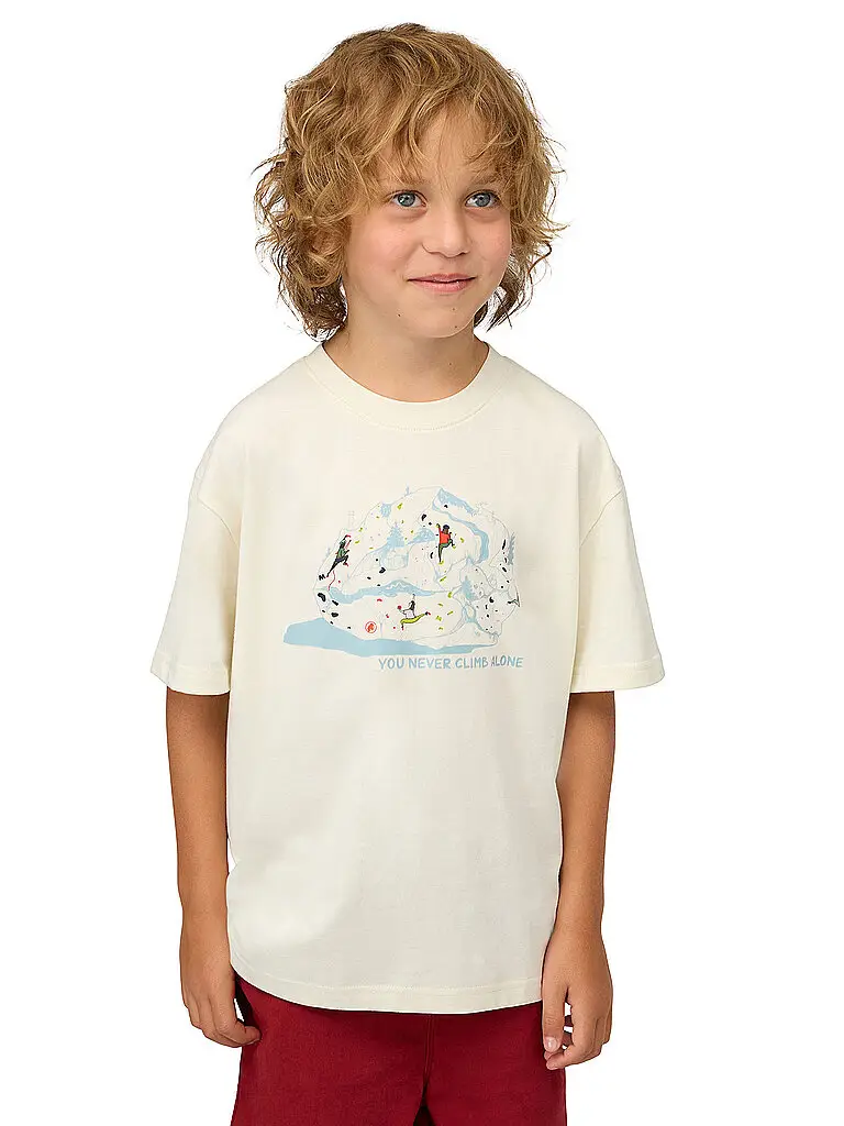T-Shirt Base Climbing per bambini bianco | 128