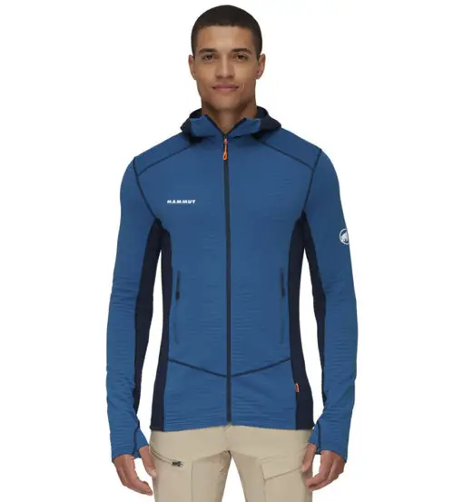 Taiss Light ML Hooded Jkt M - felpa in pile - uomo Blue