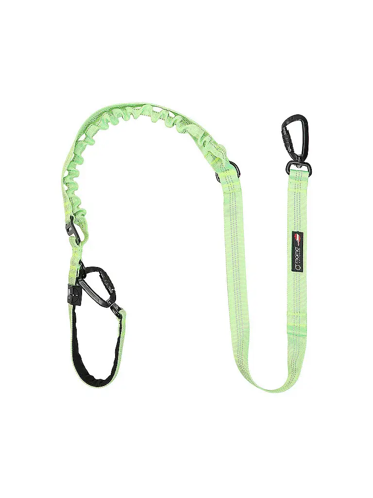 Guinzaglio per cani con moschettone in alluminio bloccabile 150/2,5 cm verde