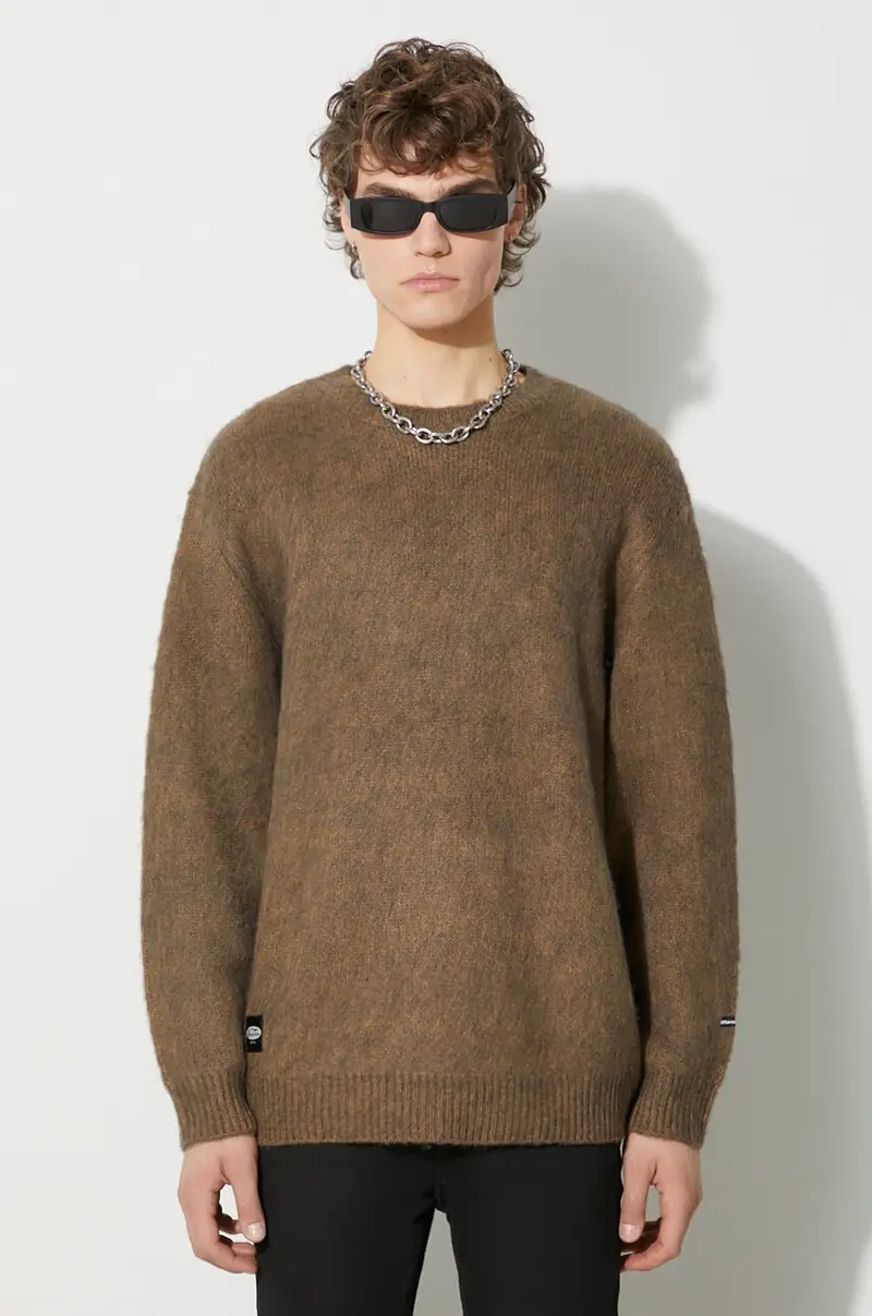 maglione in misto lana Aberdeen Sweater uomo 7923240001 Marrone