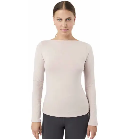 Basic W - maglia maniche lunghe - donna Light Pink
