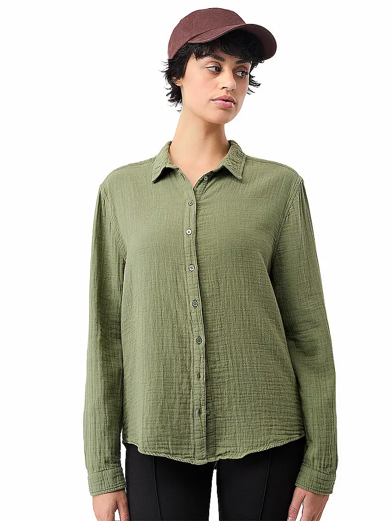 Blusa da yoga da donna Tulum verde scuro | XS