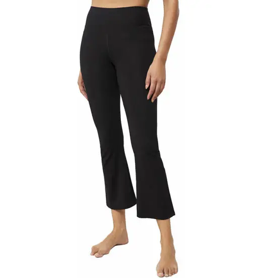 Cropped Flared W - pantaloni fitness - donna Black