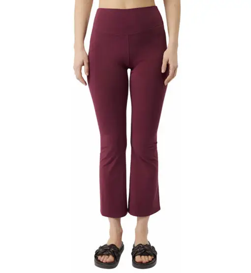 Cropped Flared W - pantaloni fitness - donna Red