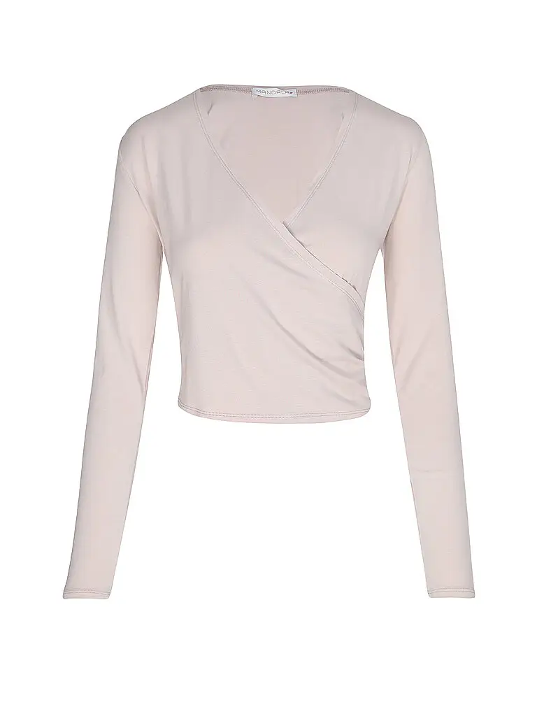 Giacca da yoga avvolgente da donna crema | M