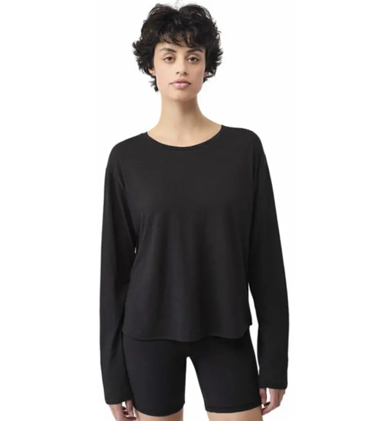 Open Back W - maglia maniche lunghe - donna Black