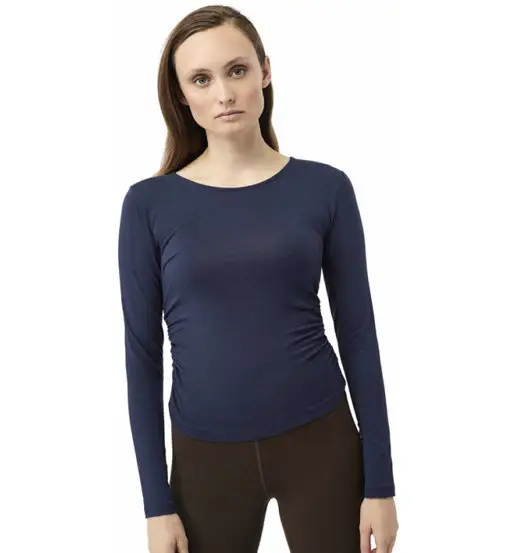 Side Ruffled W - maglia maniche lunghe - donna Blue