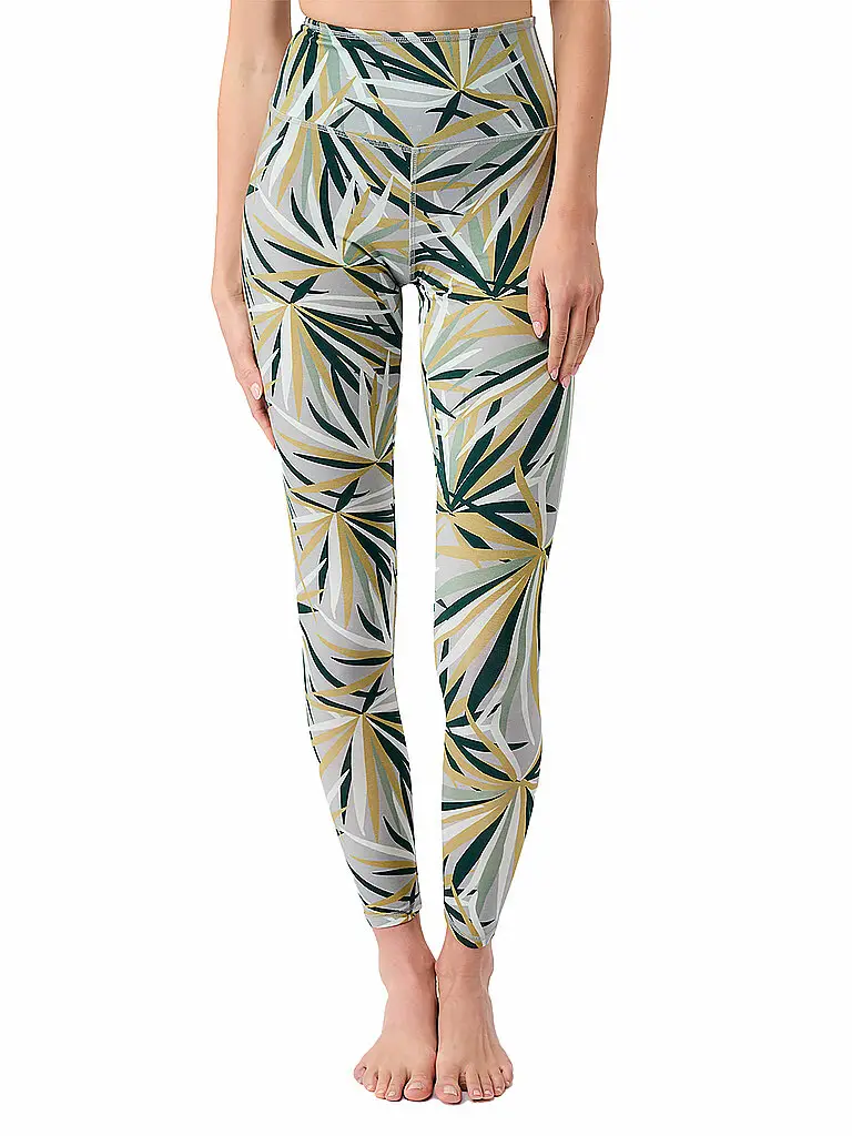 Tight da yoga stampati da donna verde | XS