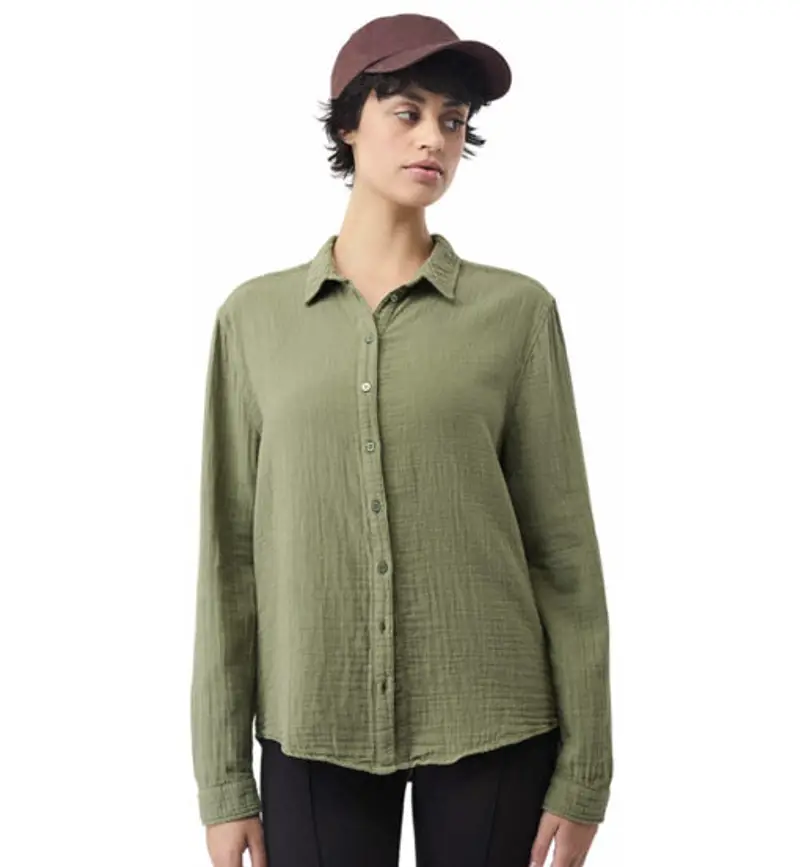 Tulum W - camicia maniche lunghe - donna Green