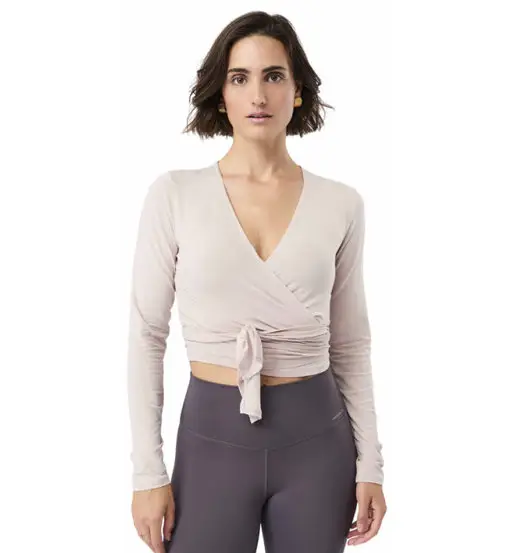 Wrap W - maglia maniche lunghe - donna Light Pink