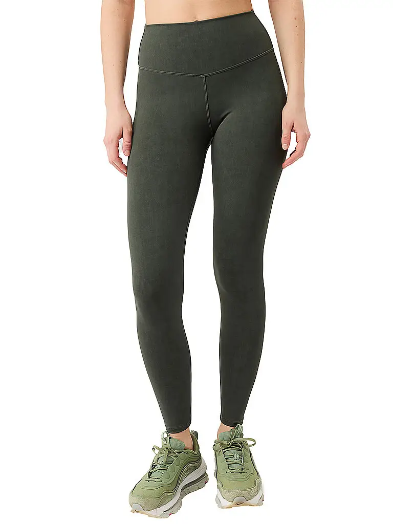 Yogatight da donna Mono Printed verde scuro | XS