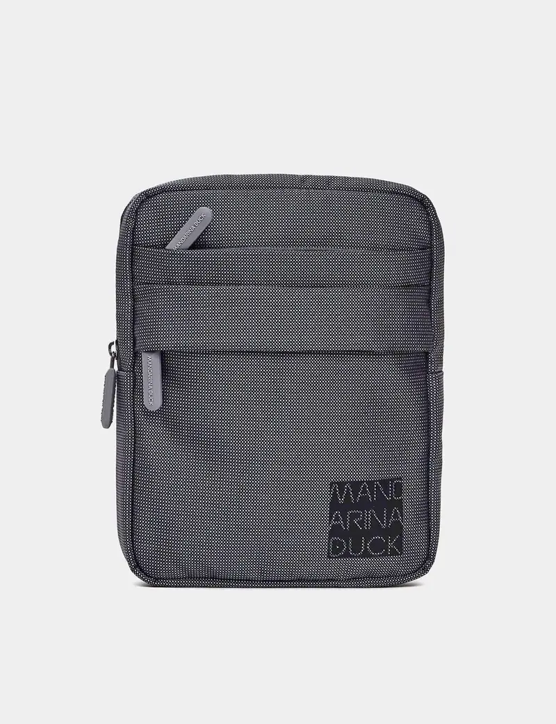 Borselli district in tessuto grigio con tracolla Uomo P10KPM03 465