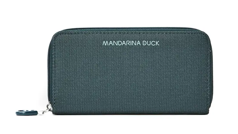Portafoglio donna con zip Mandarina Duck MD20 MPN1 Pine Green