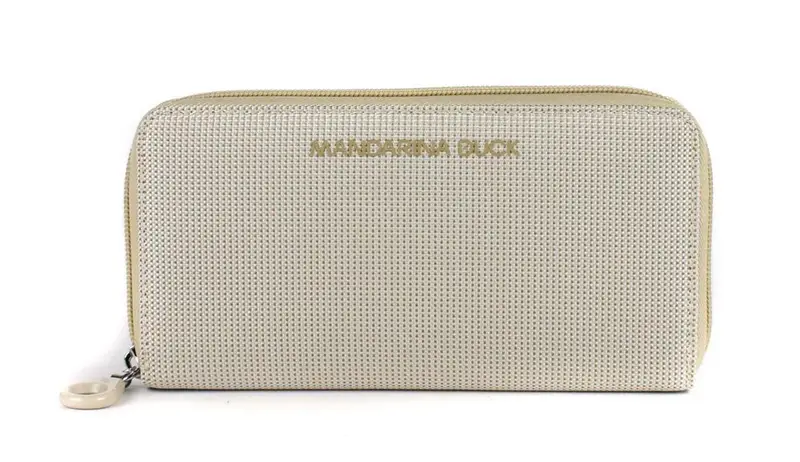 Portafoglio donna con zip Mandarina Duck MD20 MPN1 Whitecap Gray