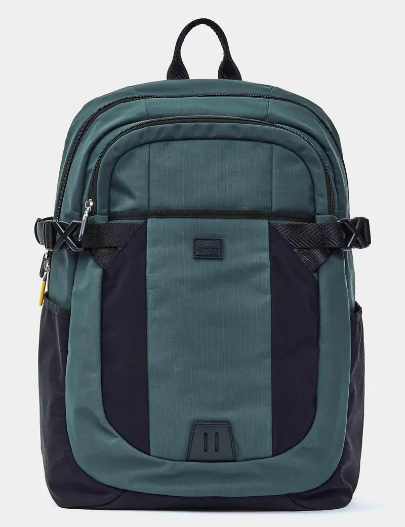 Zaini Y-Lite in tessuto nero e verde 46x32x20 Uomo P10OWT04 A78