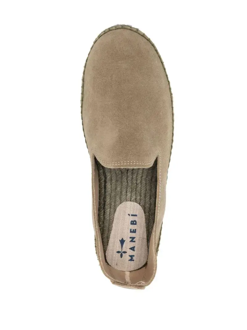 Espadrillas Hamptons scamosciati verde tono su tono miniatura 2