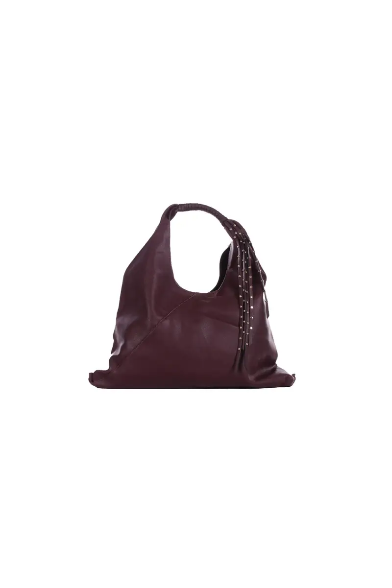 Borsa Donna MANILA GRACE Burgundi Sac bag frange