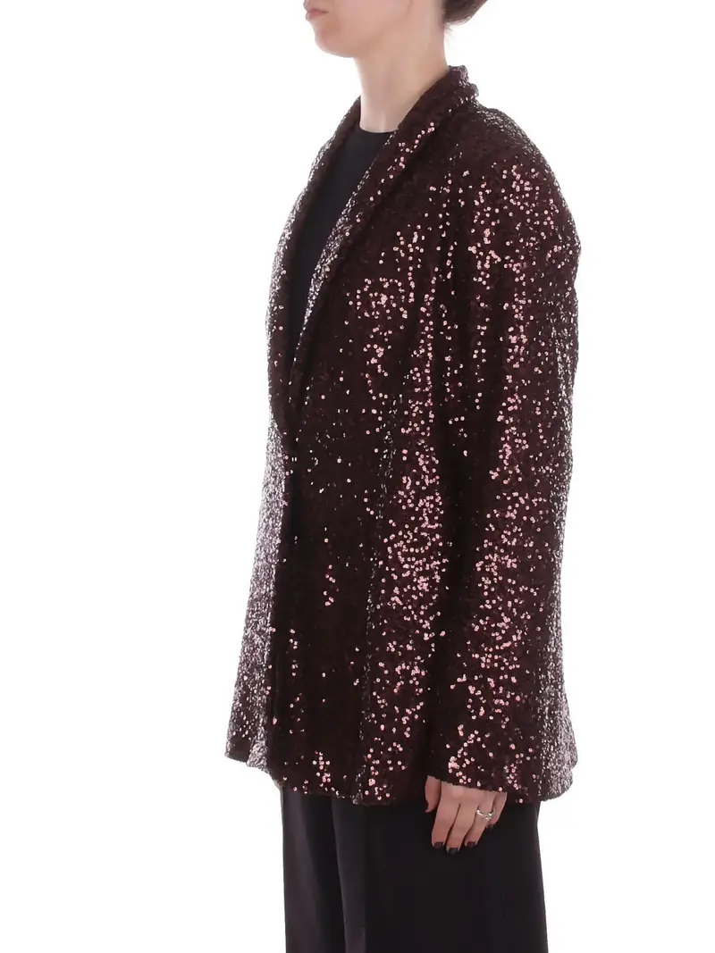 Giacca Donna MANILA GRACE Brown Giacca paillettes miniatura 2