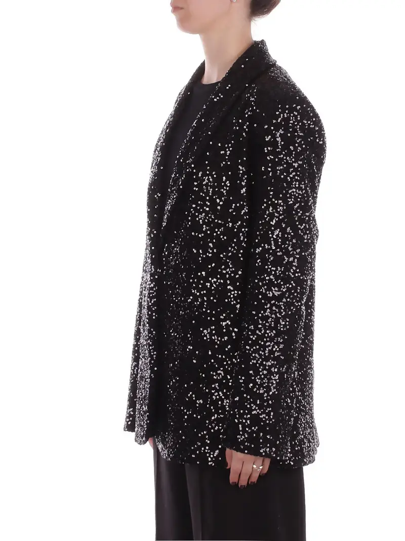 Giacca Donna MANILA GRACE Nero Giacca paillettes miniatura 2