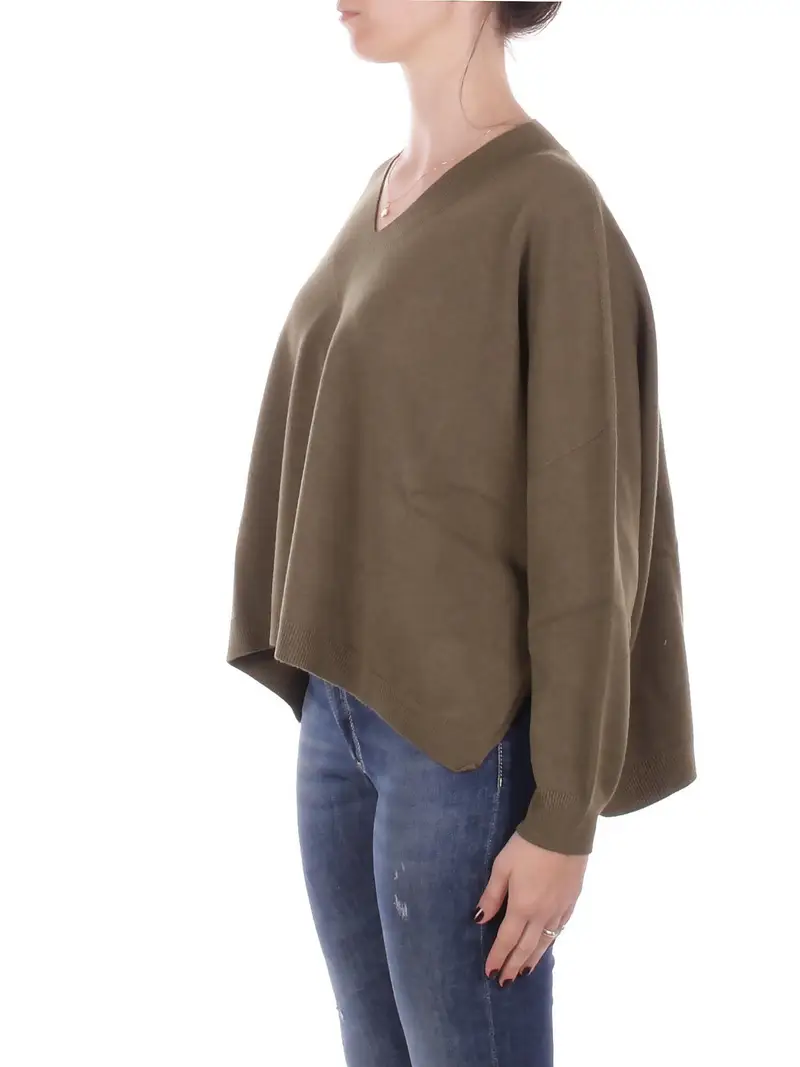 Maglia Donna MANILA GRACE Militare Maglia scolla a v miniatura 2