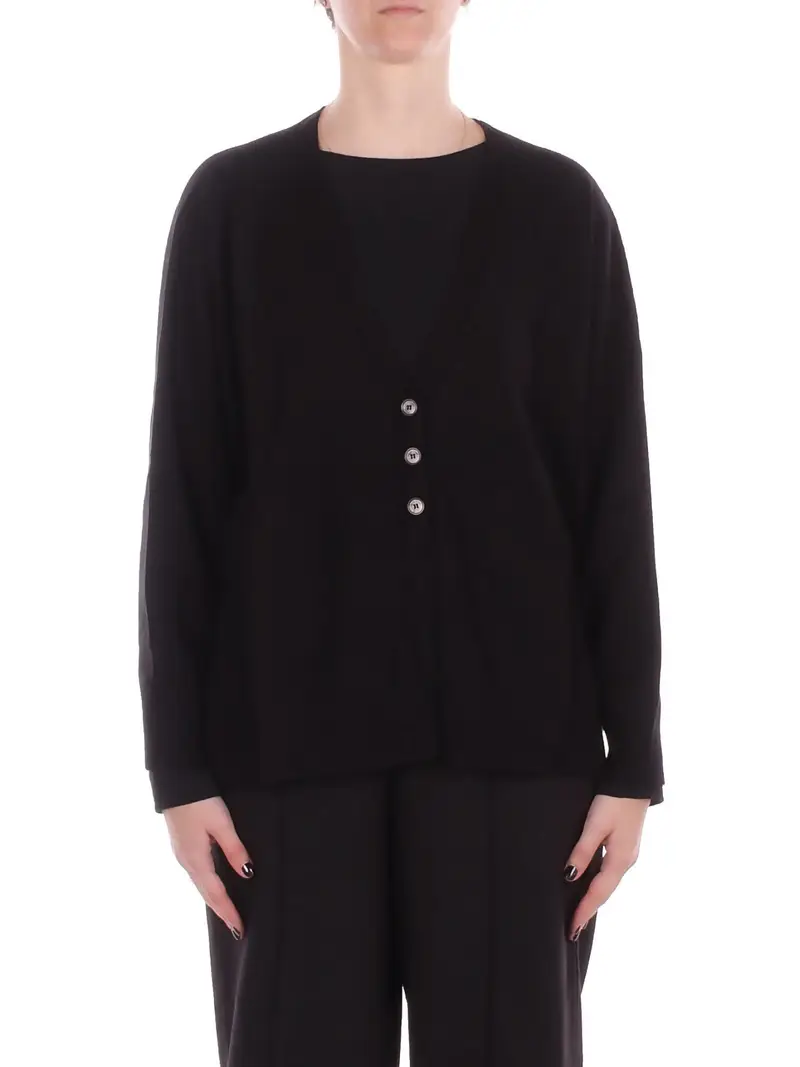 MANILA GRACE Cardigan Donna Nero 3748737