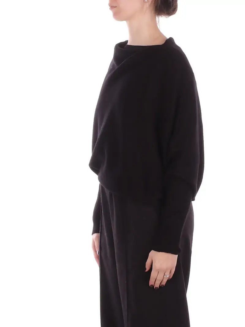 Maglia Donna MANILA GRACE Nero Maglia spalla aperta miniatura 2