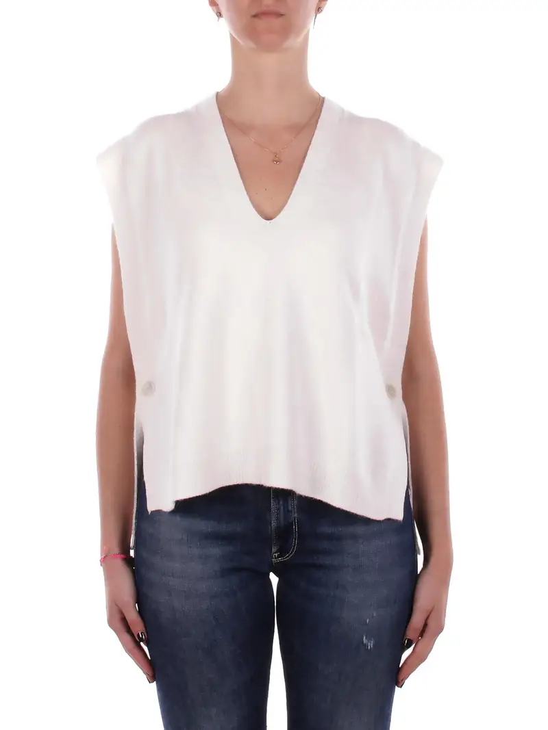 Maglia Donna MANILA GRACE Off white Maglia poncho