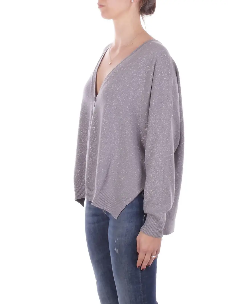 Maglia Donna MANILA GRACE Stone Cargdigan ampio miniatura 2