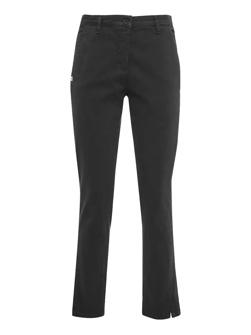 pantalone chino manila grace slim da donna - nero