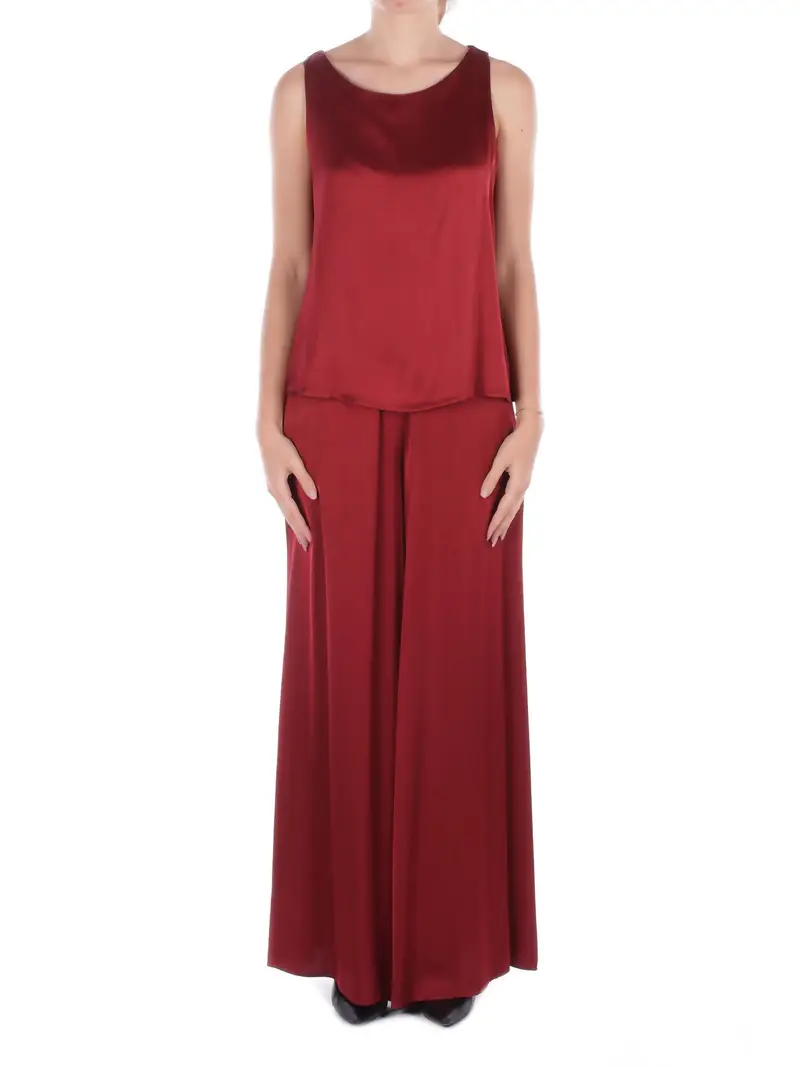 Pantalone Donna MANILA GRACE Burgundi Pantalone palazzo