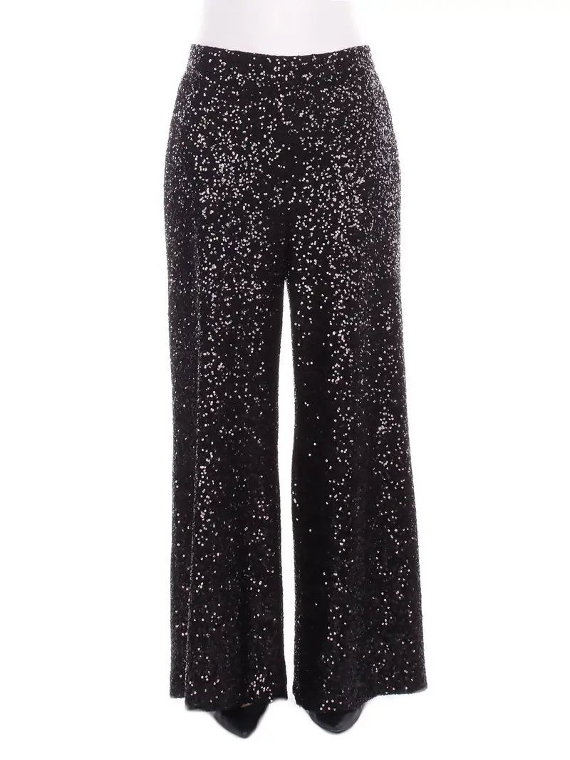 Pantalone Donna MANILA GRACE Nero Pantalone paillettes