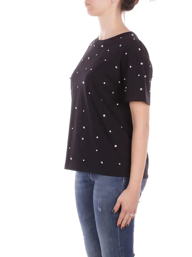 MANILA GRACE T-shirt Donna Nero 3893975 miniatura 2