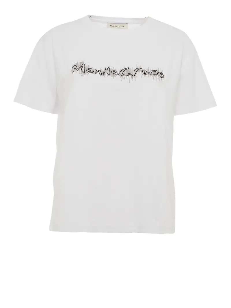 MANILA GRACE T-shirt Donna Bianco 3664054