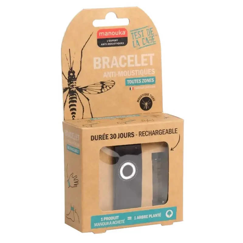 Bracciale Antizanzare - Ricaricabile - nero
