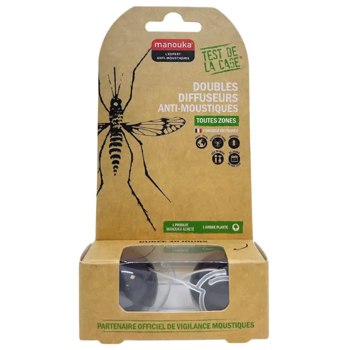 Doppi Diffusori Antizanzare - Tutte le Zone - Colore Nero