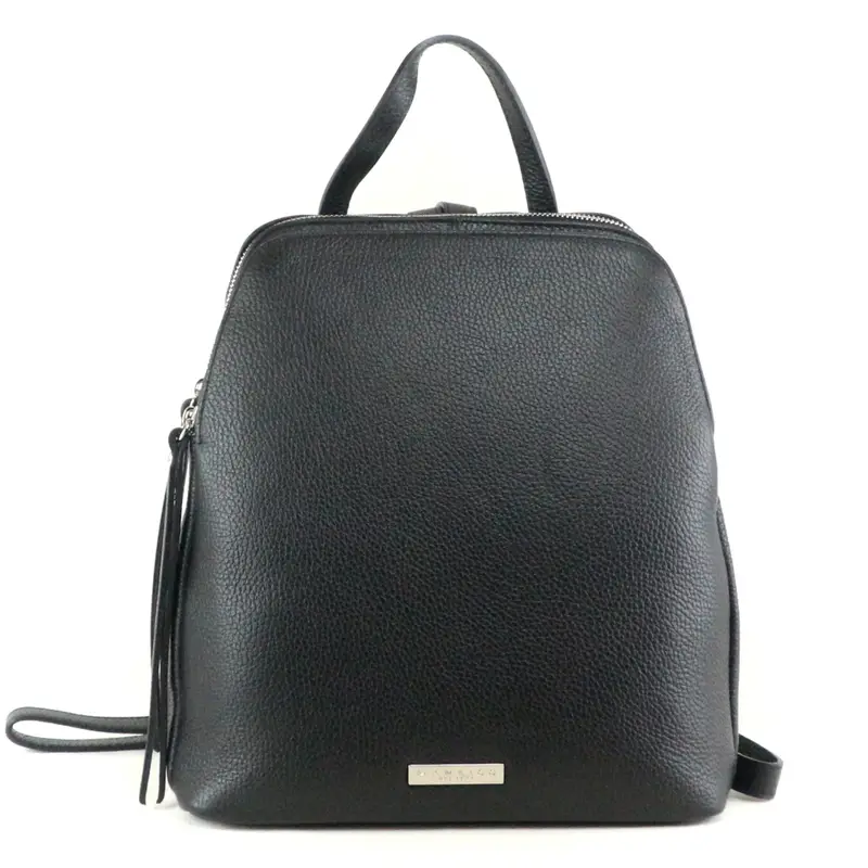 Manrico Zaino Nero in Vera Pelle