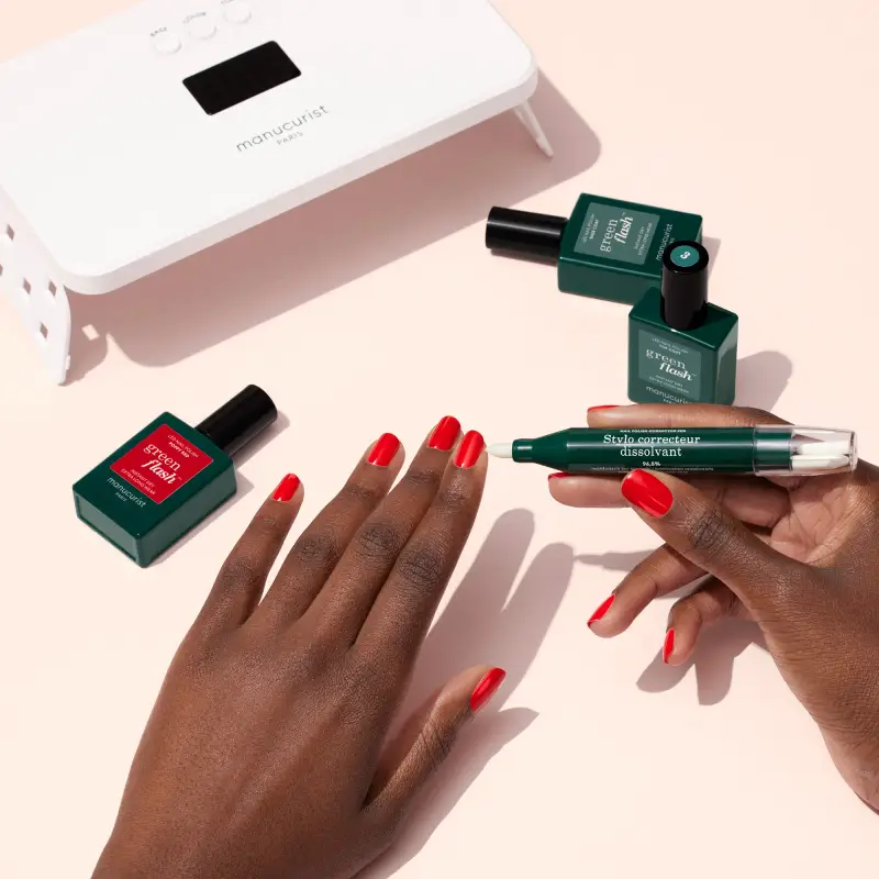 Unghie GREEN FLASH Kit Mani con Lampada a LED 36W - Smalto, Cofanetti make up miniatura 3