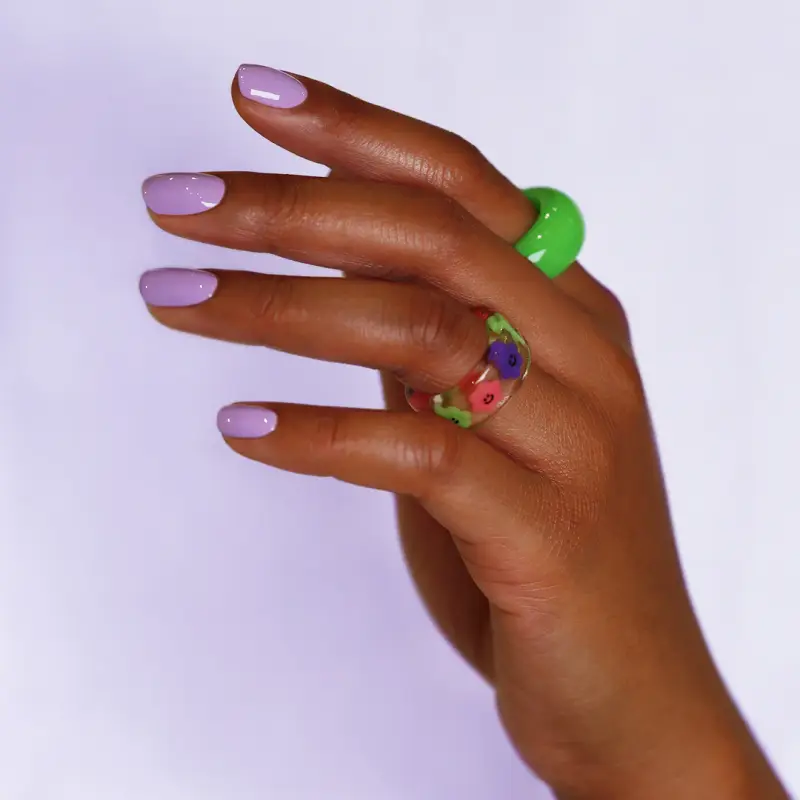 Unghie GREEN FLASH - Smalto Semipermanente Lisa Lilas - Smalto gel e semipermanente miniatura 3