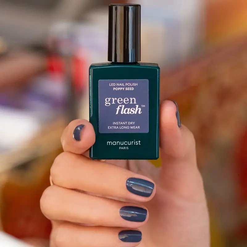 Unghie GREEN FLASH - Smalto Semipermanente Poppy Seed - Smalto gel e semipermanente miniatura 3