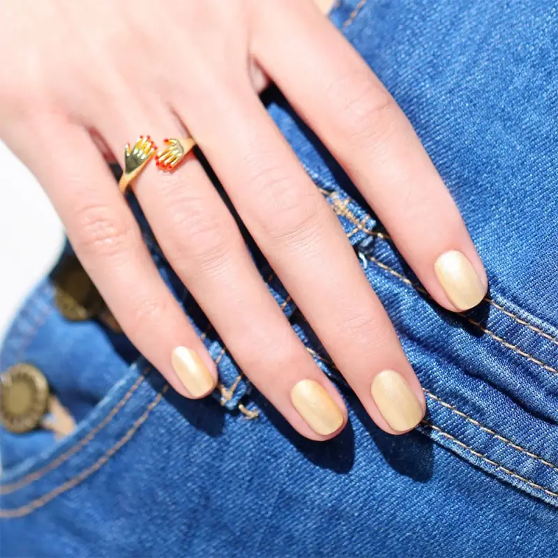 Unghie GREEN - Smalto Gold Sand - Smalto miniatura 4