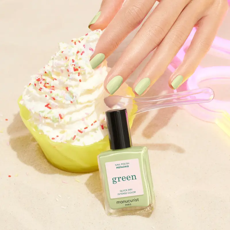 Unghie GREEN - Smalto Pistachio - Smalto miniatura 4