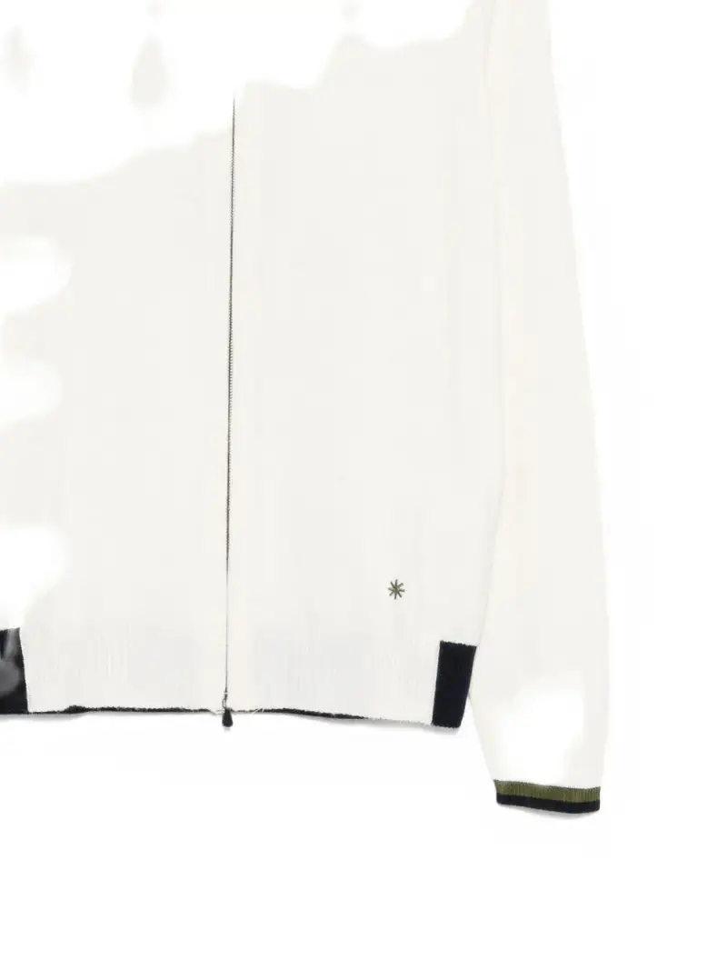 Manuel Ritz Giacca Panna con Collo a Righe per Uomo miniatura 3