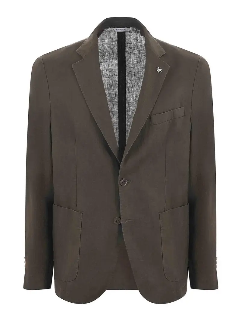 Giacca in lino Marrone