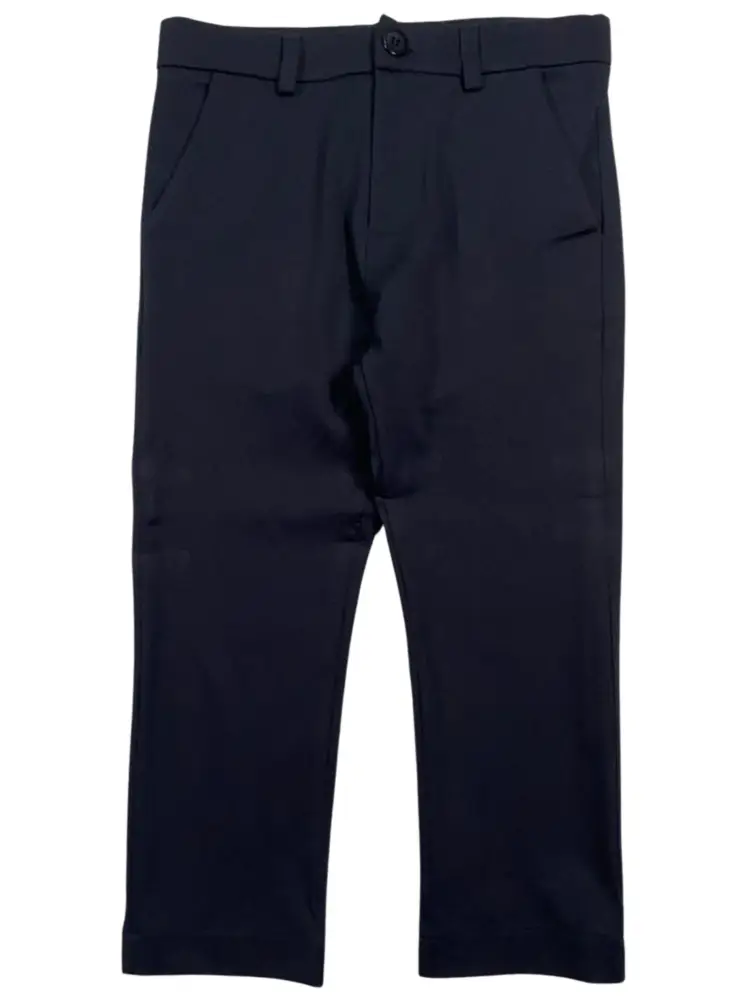 pantalone junior tasca a filo in cotone blu blu scuro