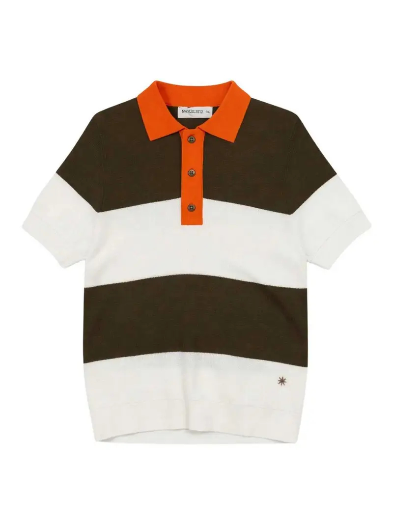 Polo Con Logo Ricamato Verde