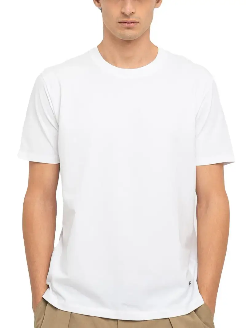 T-shirt basic bianca mini ricamo Bianco miniatura 2